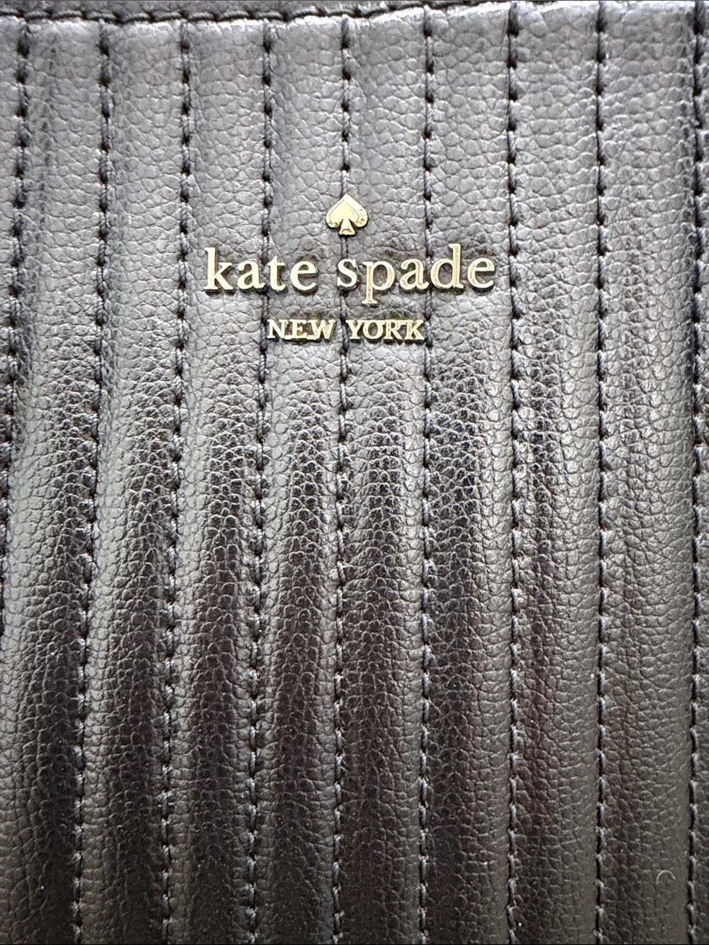 kate spade Black Quilted Dome Satchel with Removable Strap